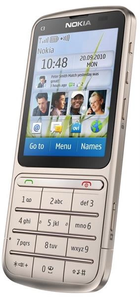 Nokia C3-01 Touch and Type Khaki Gold фото 2